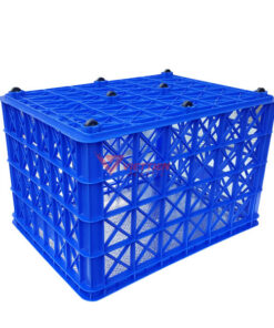 thùng nhựa rỗng hs022 có 8 bánh xe _lật úp