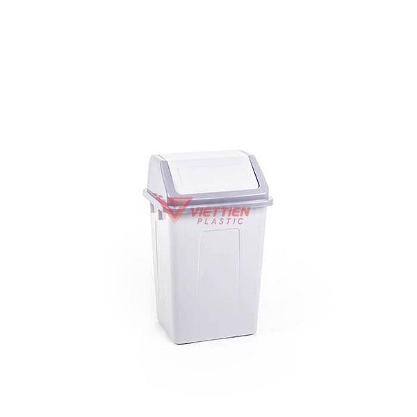 Thùng rác nắp lật 22 lít màu trắng