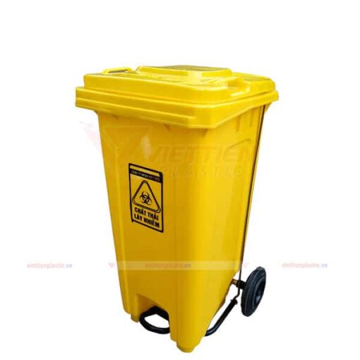 thùng rác y tế 120 lít đạp chân