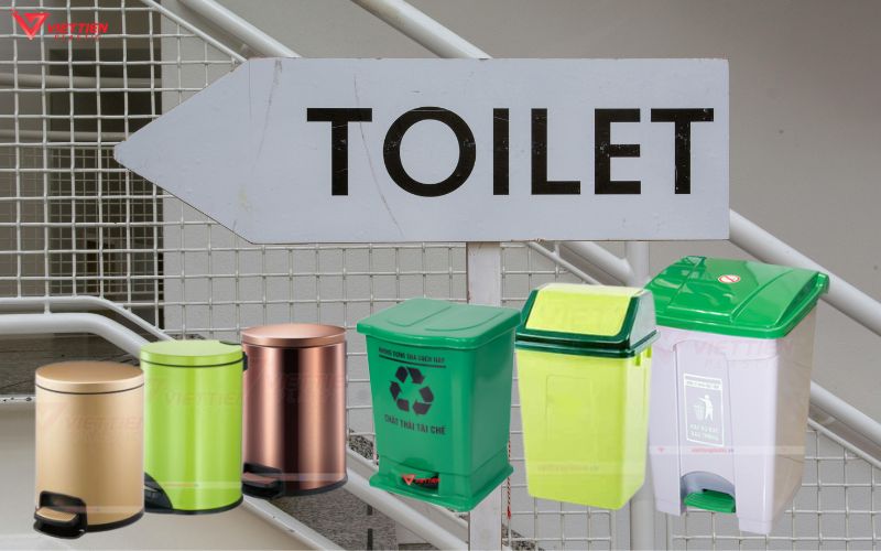 Mua thùng rác nhà vệ sinh tại việt tiến