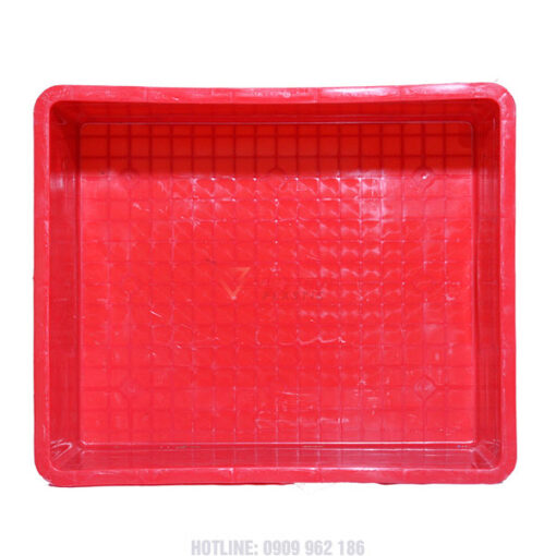 sóng nhựa bít 2t2 màu đỏ mặt trong