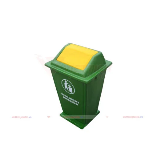 Thùng rác nắp lật 60 lít composite