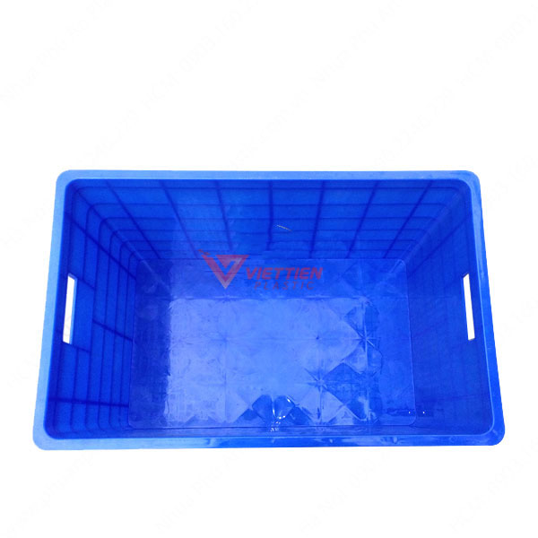 sóng nhựa bít 4t5 xanh dương mặt trong