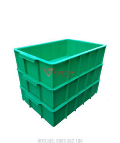 Thùng nhựa đặc YM003 xếp chồng