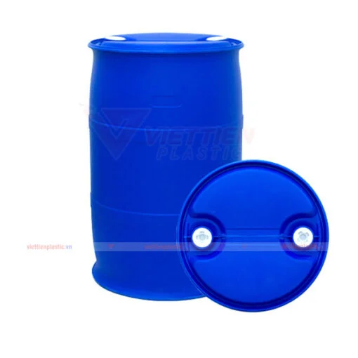 Thùng phuy nhựa 220 lít 2 nắp nhỏ