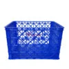 thùng nhựa rỗng hs022 có 8 bánh xe_mặt bên