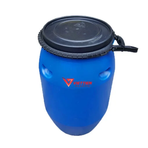 thùng phuy nhựa 120 lít mặt trên