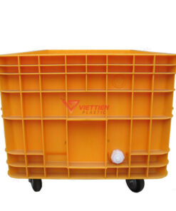 thùng nhựa đặc vjb600 có bánh xe-2