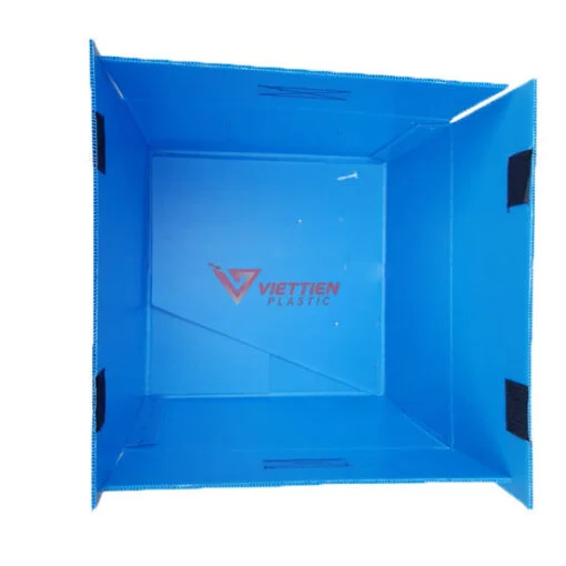 thùng nhựa danpla nắp gập gắn card