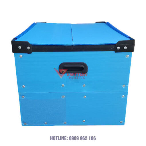 thùng nhựa danpla nắp đôi
