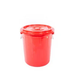 thùng tròn 45l màu đỏ