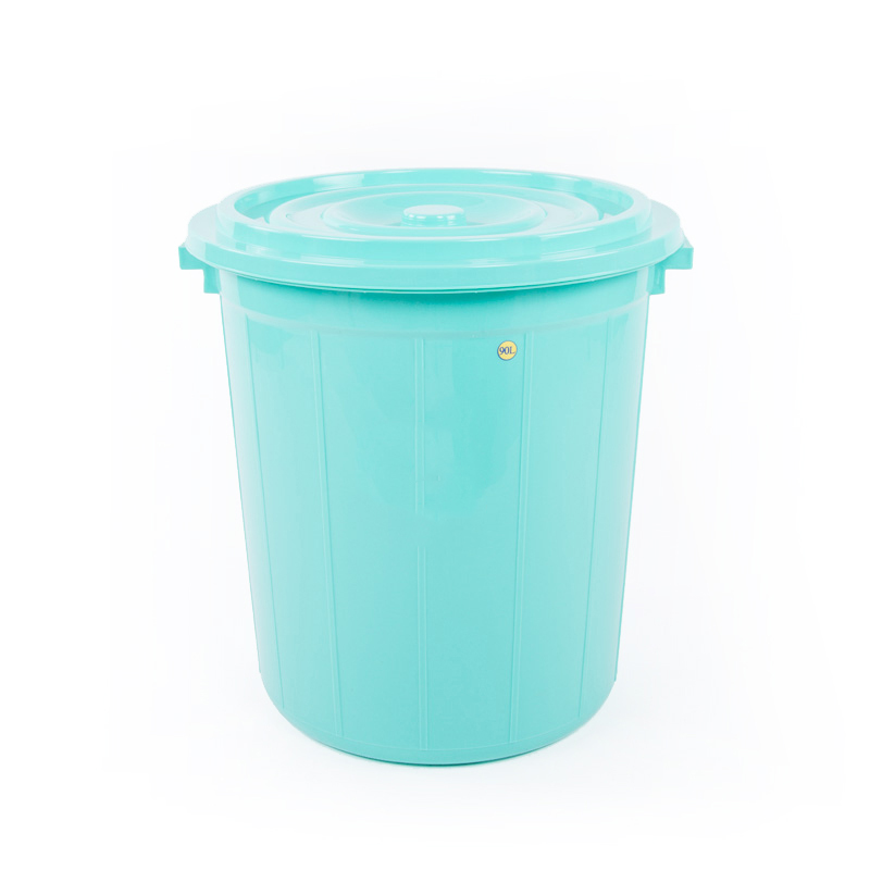 thùng tròn 90l xanh lá