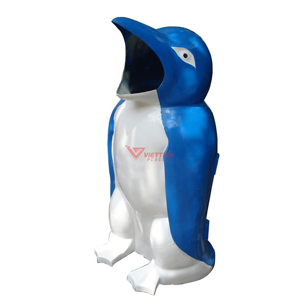 thùng rác chim cánh cụt