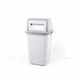thùng rác nắp lật 42 lít văn phòng