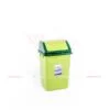 Thùng rác nắp lật trung màu lá