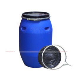 Thùng phuy nhựa 120 lít - đai sắt