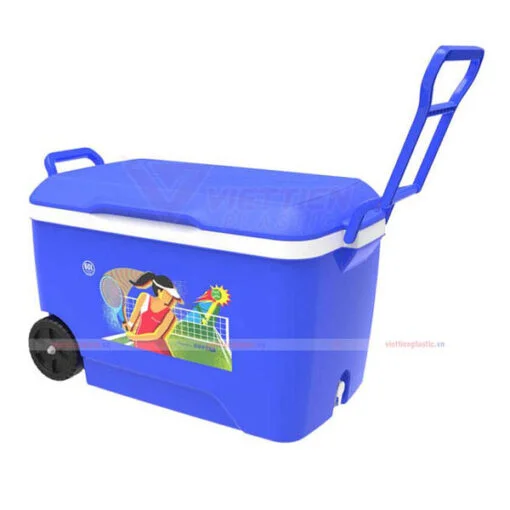 Thùng đá 60 lít - bánh xe