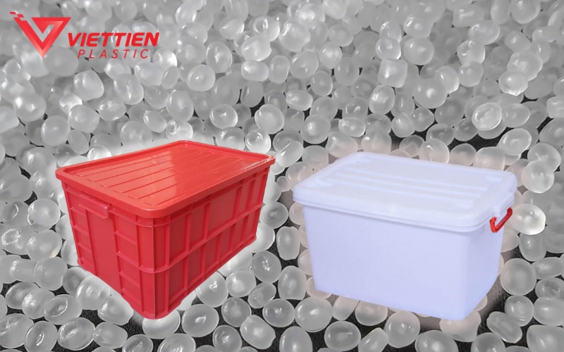 Nhựa HDPE có độ tinh khiết cao, độ bền tốt thích hợp để làm nguyên liệu sản xuất thùng nhựa có nắp
