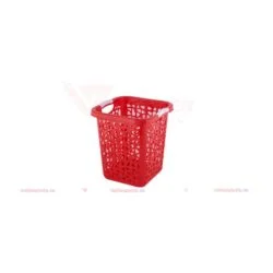 Sọt rác vuông nhí - đỏ