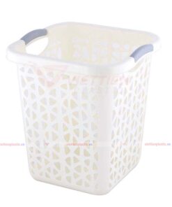 Sọt rác vuông đại - trắng