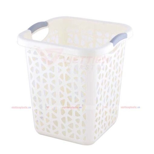 Sọt rác vuông đại - trắng
