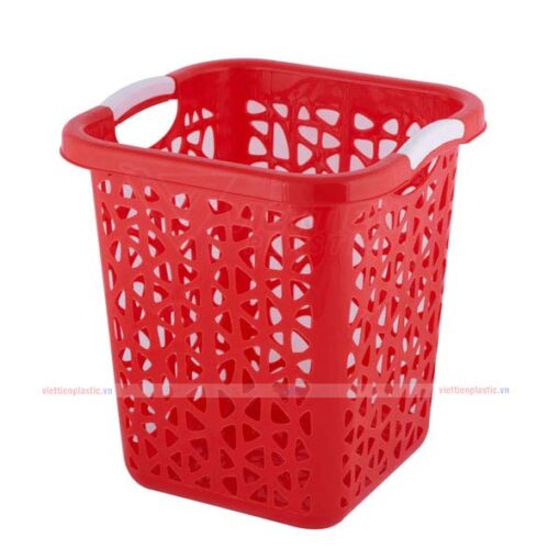 Sọt rác vuông đại - đỏ