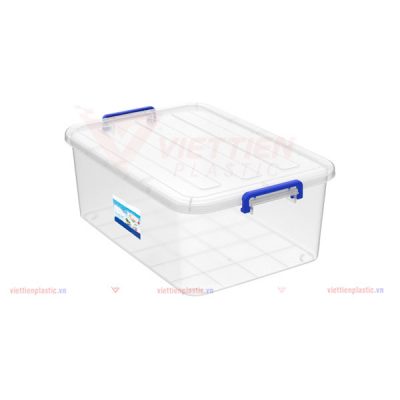 Thùng nhựa chữ nhật trong suốt 45 lít