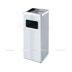 thùng rác inox gạt tàn vuông