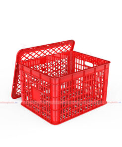 Sọt trái cây có nắp - đỏ