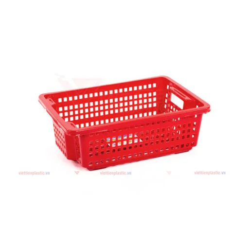 rổ chữ nhật trung - đỏ