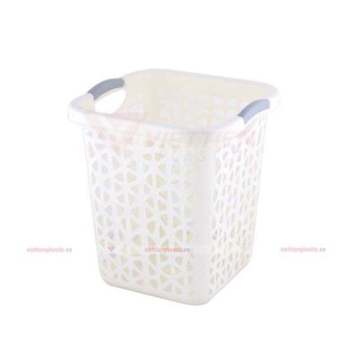 Sọt rác vuông lớn trắng