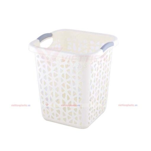 Sọt rác vuông lớn trắng