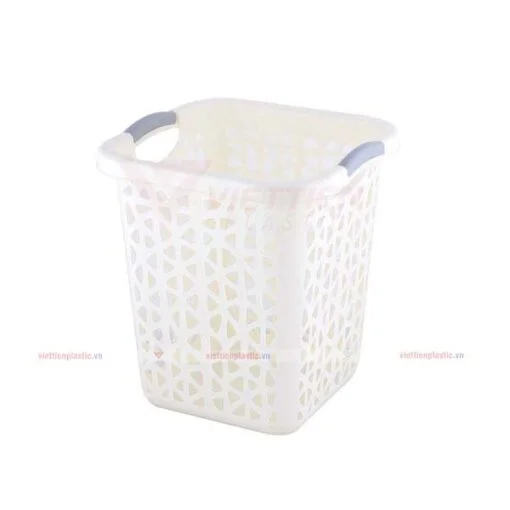 Sọt rác vuông lớn trắng