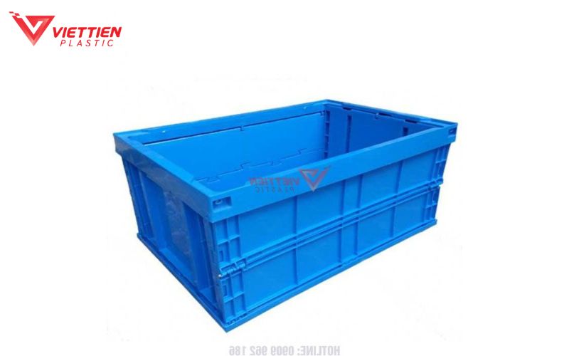 Thùng nhựa gấp xếp HDPE bền, tiết kiệm không gian, ứng dụng đa dạng
