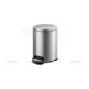 thùng rác inox tròn đạp chân 5L màu xám