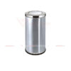 thùng rác inox tròn nắp lật trung