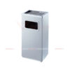 thùng rác inox vuông gạt tàn lớn