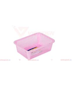 Rổ-chữ-nhật- cao 1T7---hồng