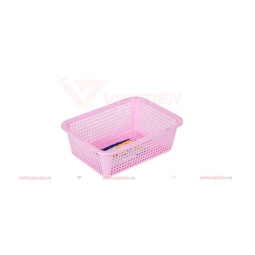 Rổ-chữ-nhật- cao 1T7---hồng