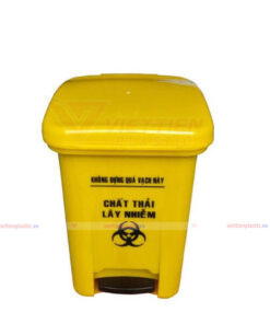 Thùng rác y tế đạp chân 15 lít màu vàng