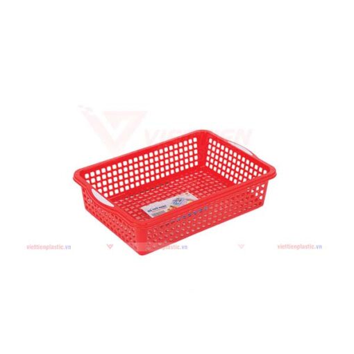 rổ-chữ-nhật-2t2-màu-đỏ