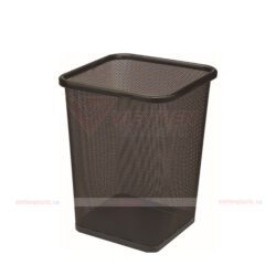 sọt rác inox lưới vuông màu đen