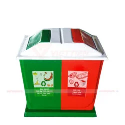 Thùng rác 2 ngăn phân loại theo nguồn