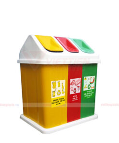 thùng rác 3 ngăn cỡ trung