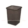 Sọt rác vuông inox màu đen