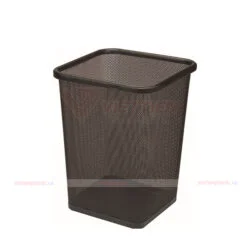 Sọt rác vuông inox màu đen