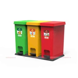 thùng rác nhựa phân loại 3 ngăn