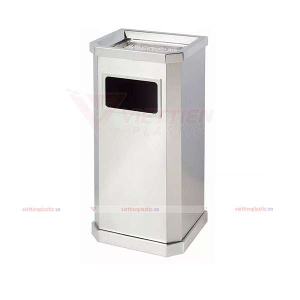 thùng rác inox gạt tàn YH - 10B