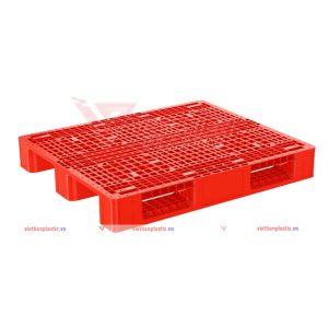 pallet nhựa pl1345lk - đỏ