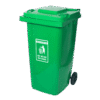 thùng rác công cộng 240l xanh lá